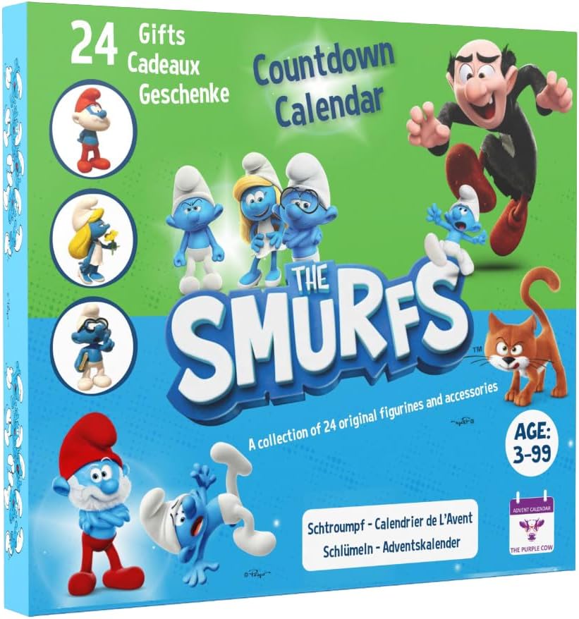 The original SMURFS Advent Calendar Collectible Cartoon Toys