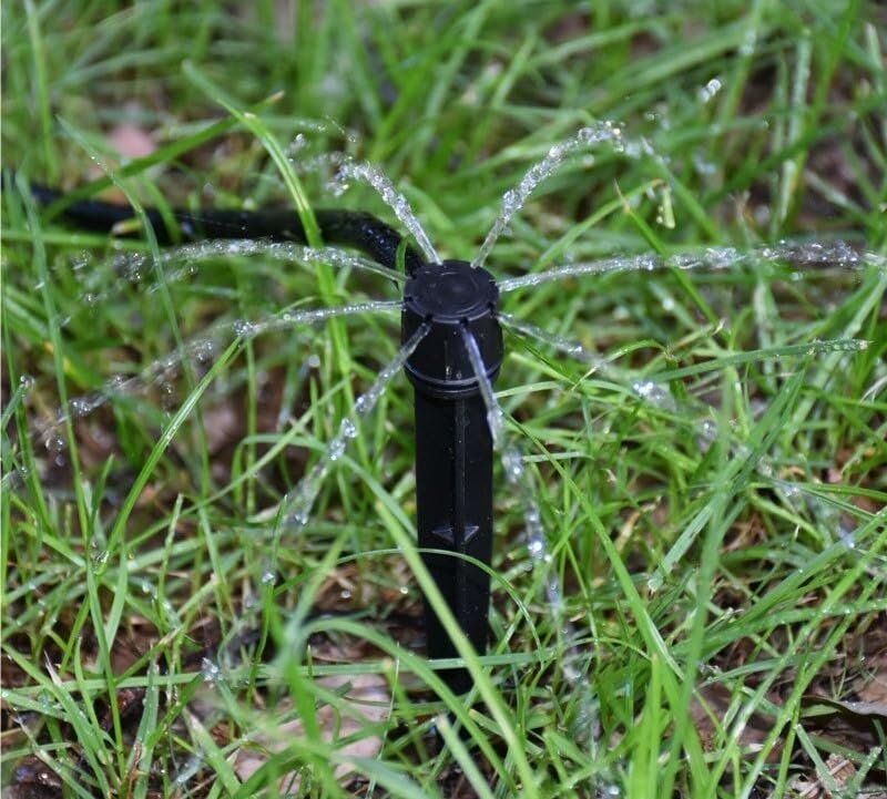Irrigazione da giardino Irrigazione a goccia Gocciolatore regolabile Irrigazione ugello con O-ring for irrigazione di piante in serra 200 pezzi