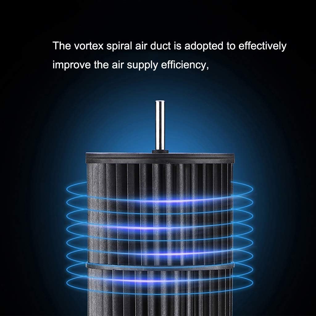 Tower Chiller Living Room Without Leaf Mute Vertical Cold Fan Bedroom Air Conditioner Chiller with Timing and Intelligent Remote Control Design White 90x30cm