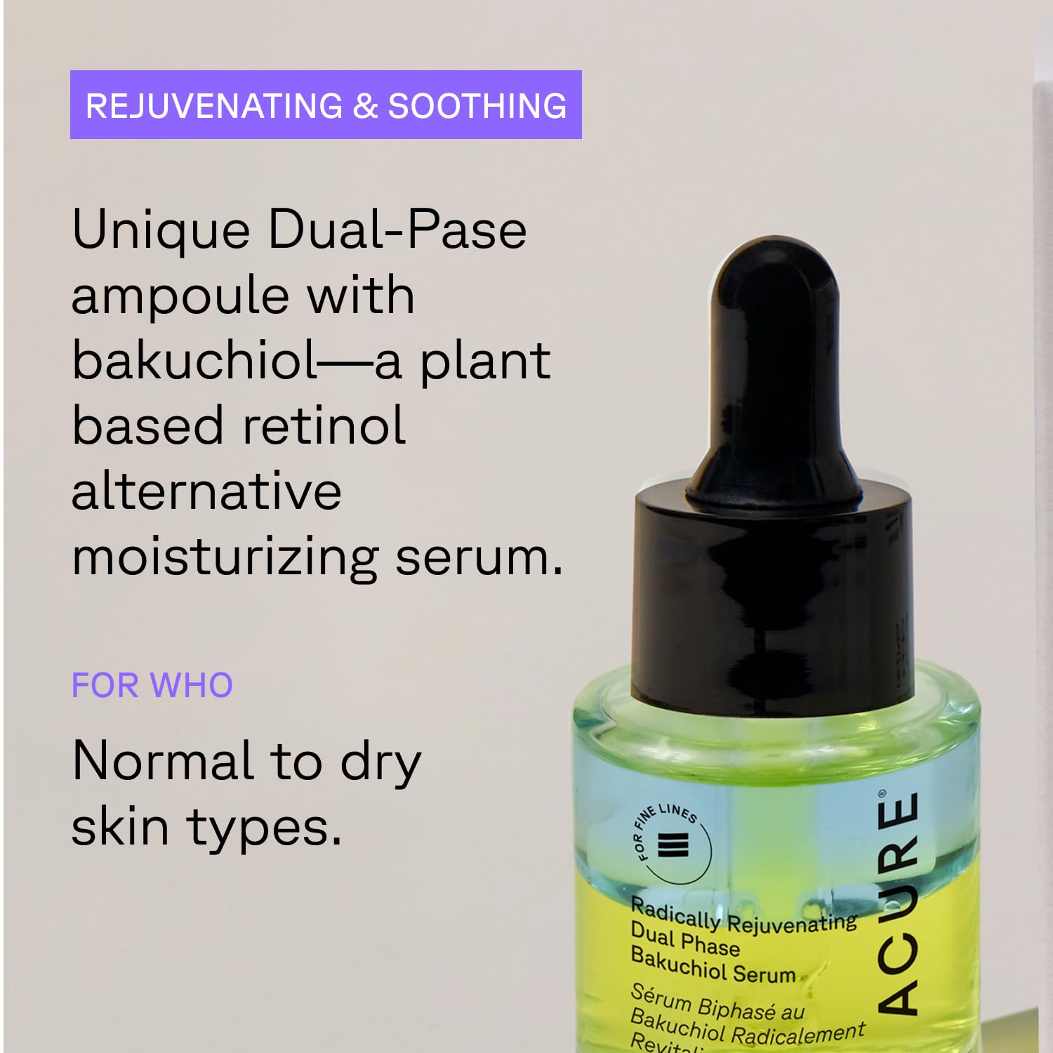 Acure Radically Rejuvenating Dual Phase Bakuchiol Serum