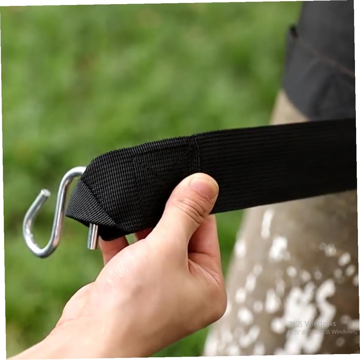 TIDTALEO 6pcs Adjustable Nylon Tree Hammock Straps with Thickened S-Hooks Outdoor Swing Hanging Kit for Camping and Backyard Use