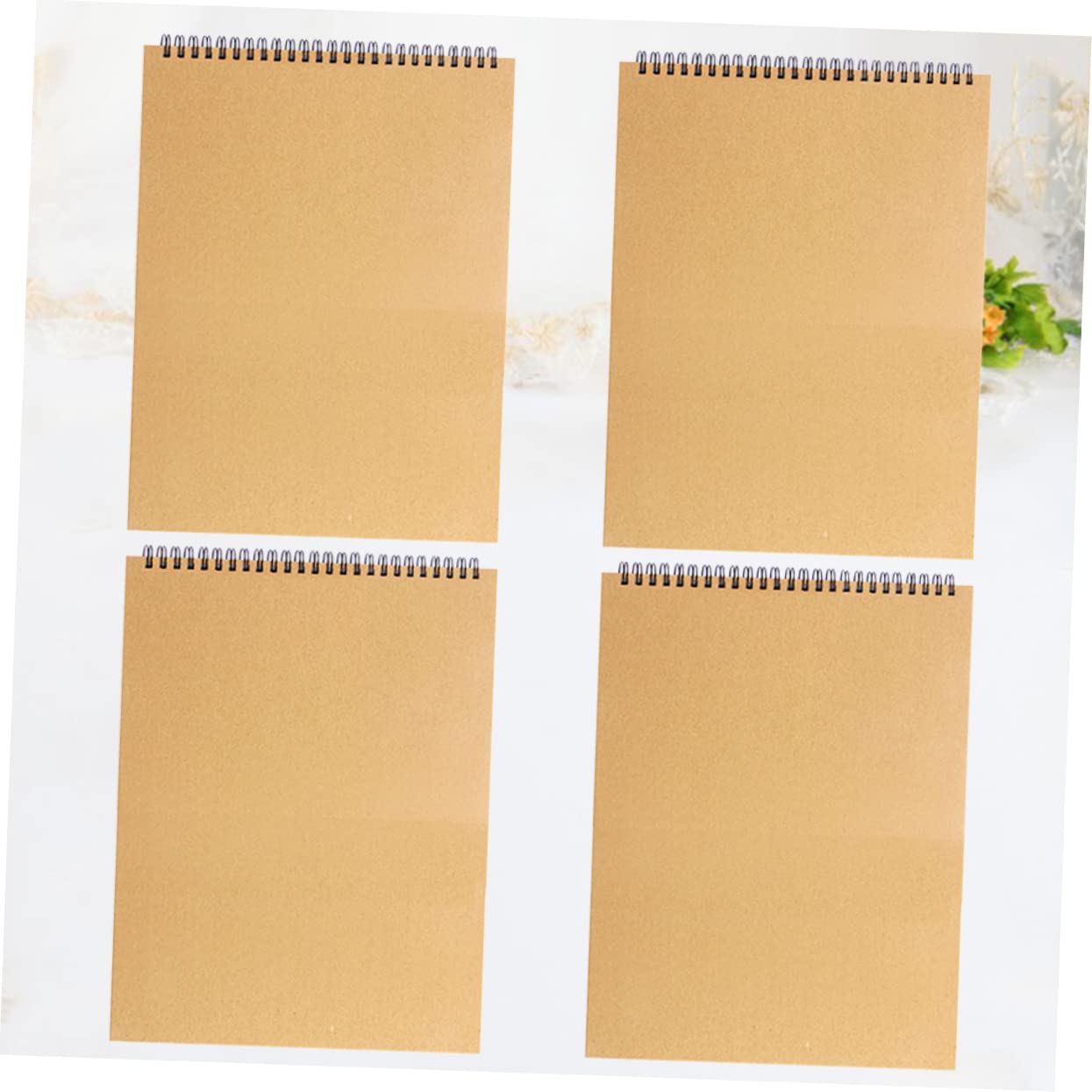 Croquis Portable A5 en Papier, Lot de 4 pour Artistes et Garçon et Filles
