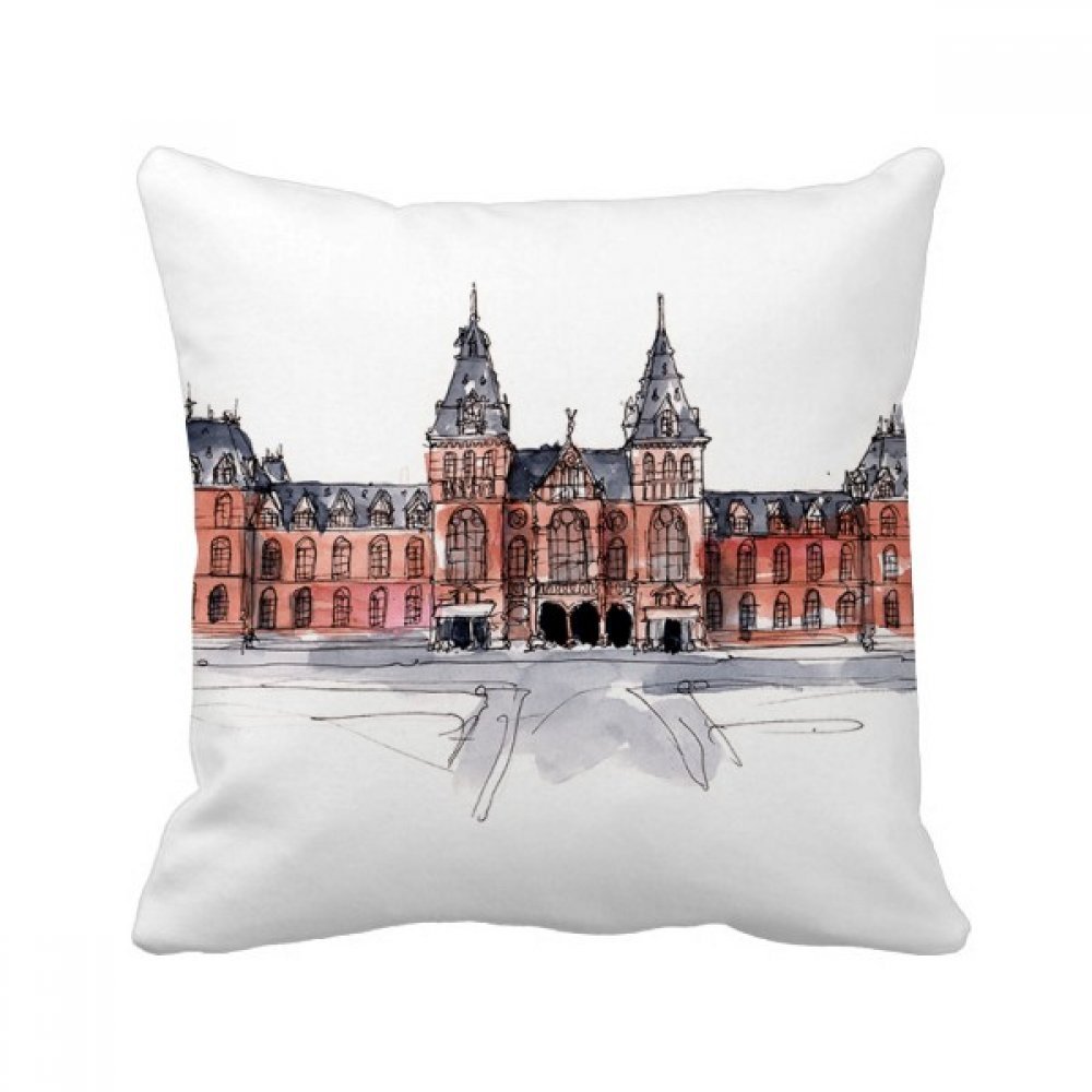 Coussin Corée du Sud multicolore imprimé avec insert amovible