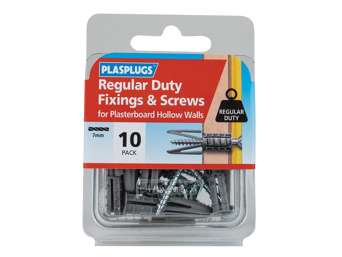 PLASPLUG 10 RD PLASTERBOARD FIXINGS & SCREWS