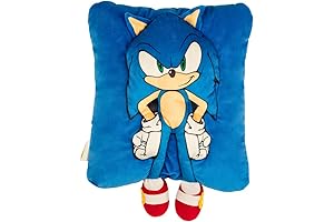 Franco Sonic The Hedgehog Kids Super Plush Cozy Snuggle Sonic Pillow