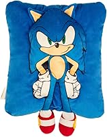 Officially Licensed Sonic The Hedgehog 3D Plush Snuggle Pillow - Super Soft Cozy for Kids & Fans by Franco