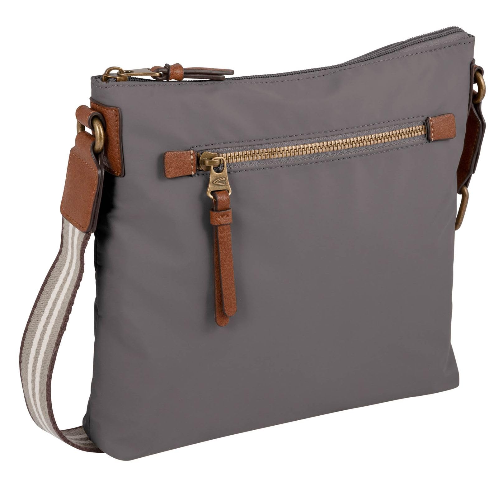 camel active Bari Women's Crossbody Bag, Gray, 23x7x15, 000101
