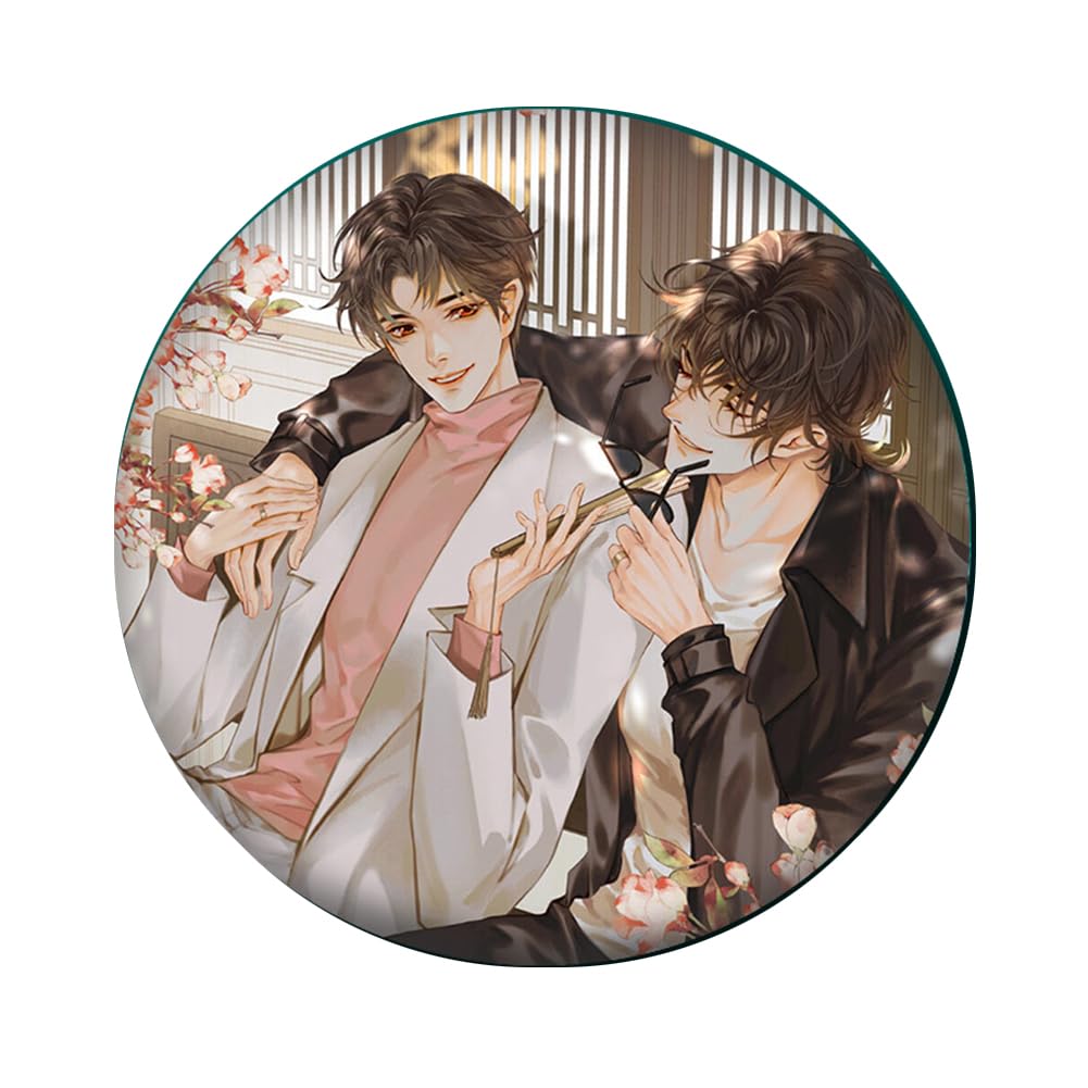 Tian Guan Ci Fu Hua Cheng Xie Lian Brooch Pin Collection Buttons Badge for Backpack Decor