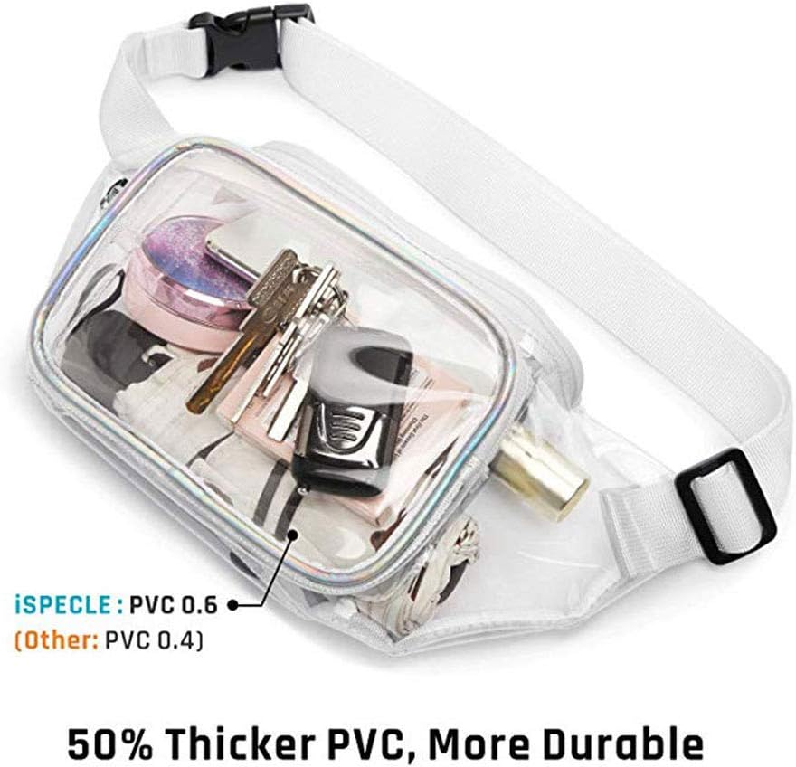 Clear Bag for Stadium Events Approved - Clear Fanny Pack for Women | Waterproof Belt Bag, Transparent Crossbody Purse with Adjustable Strap, TPU Waist Pack for Concerts, Sport, Travel, Running, Hiking - Image 4