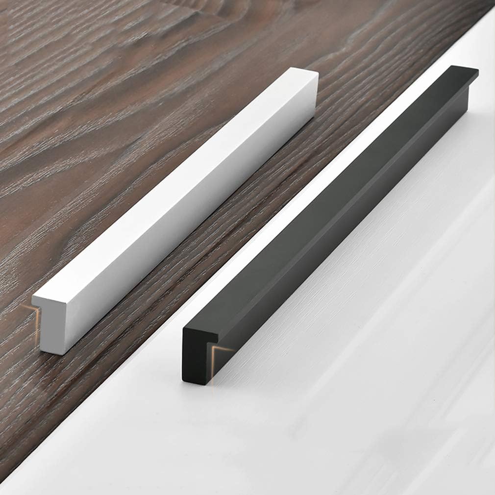 Cupboard Cabinets Pull Handle,Streamline Pull Bar Drawer Dresser Handle, Furniture Hardware for Kitchen and Bathroom Door Closet Wardrobe Lengthen Handle,Aluminum Alloy (Hole center 896mm,Silver)