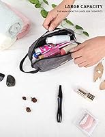 Vista 5 de GOX Neceser de viaje Dopp Kit caso para hombres multifunción bolsa organizadora de embalaje