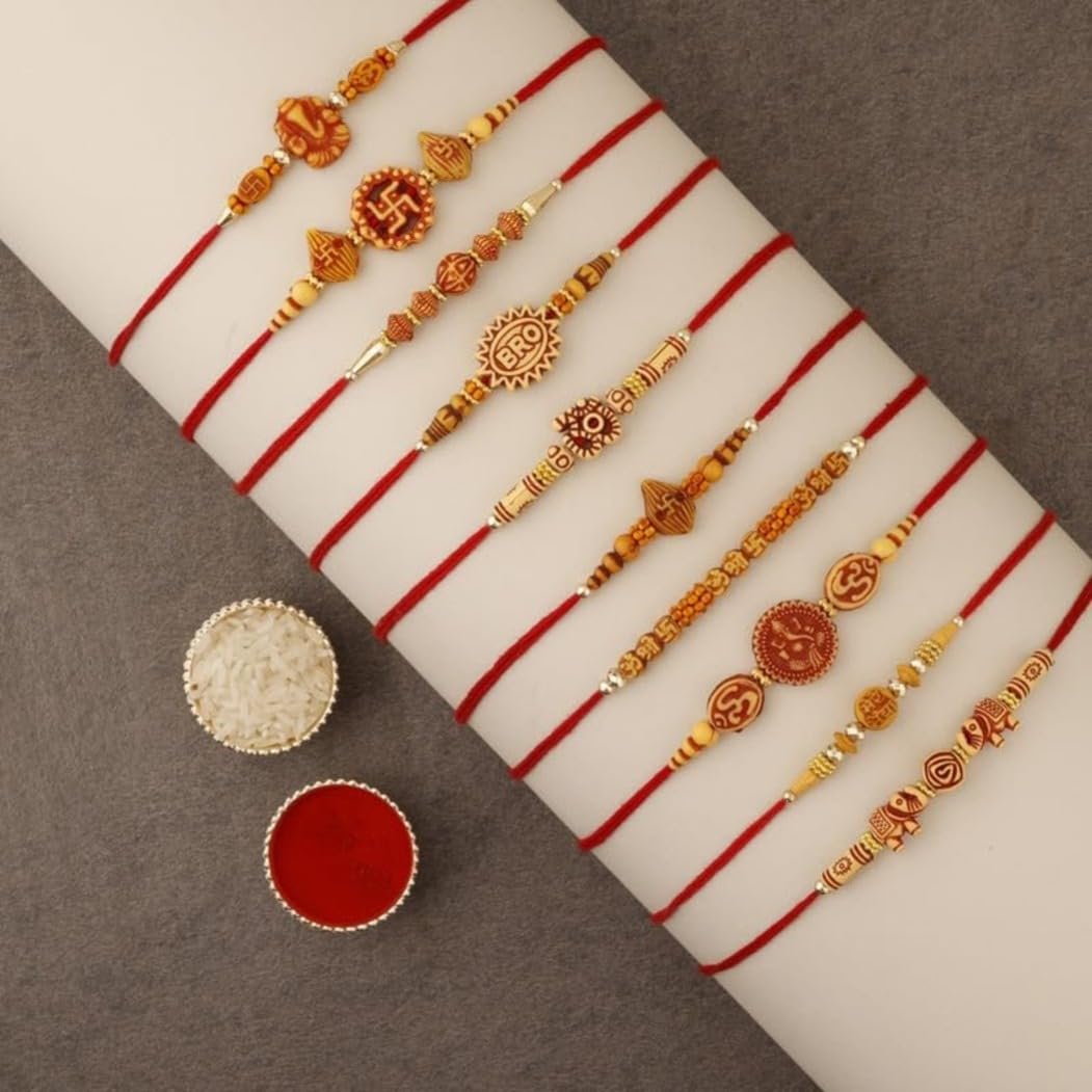 See full amazon price history chart for SFU E Com Raksha Bandhan Set of 10 Handcrafted Rakhis for Brothers | Pack of 10 Rakhi Set | Premium Roli, Chawal, Chandan, Misri | 009 SFU E Com Raksha Bandhan Set of 10 Handcrafted Rakhis for Brothers | Pack of 10 Rakhi Set | Premium Roli, Chawal, Chandan, Misri | 009 (B0D8KVHWGG) Amazon Price History, Amazon Price Tracker