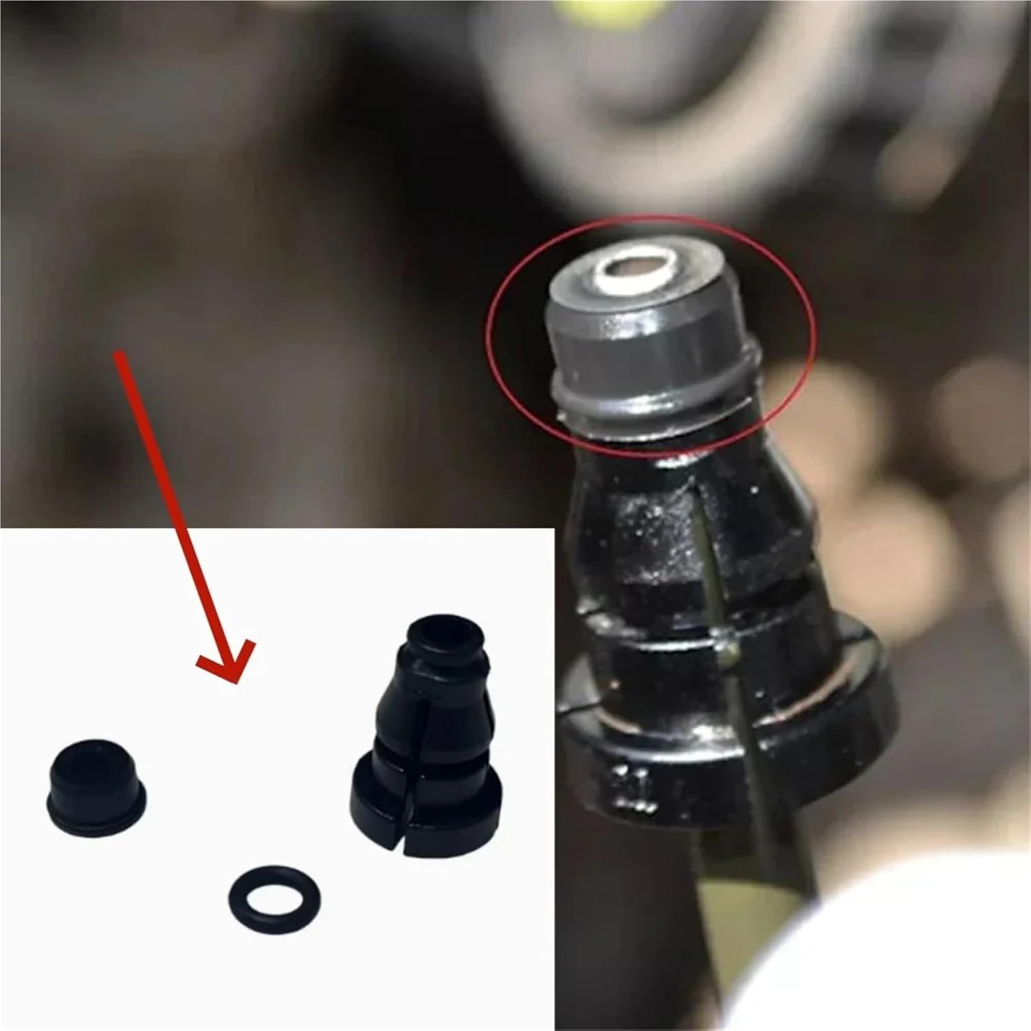 1Set Universal Brake Clutch Slave Master Cylinder Pipe Compatible With VW Connector Joint Clip Rubber Seal Kit Car Accessories 1K0798741 02F141143A