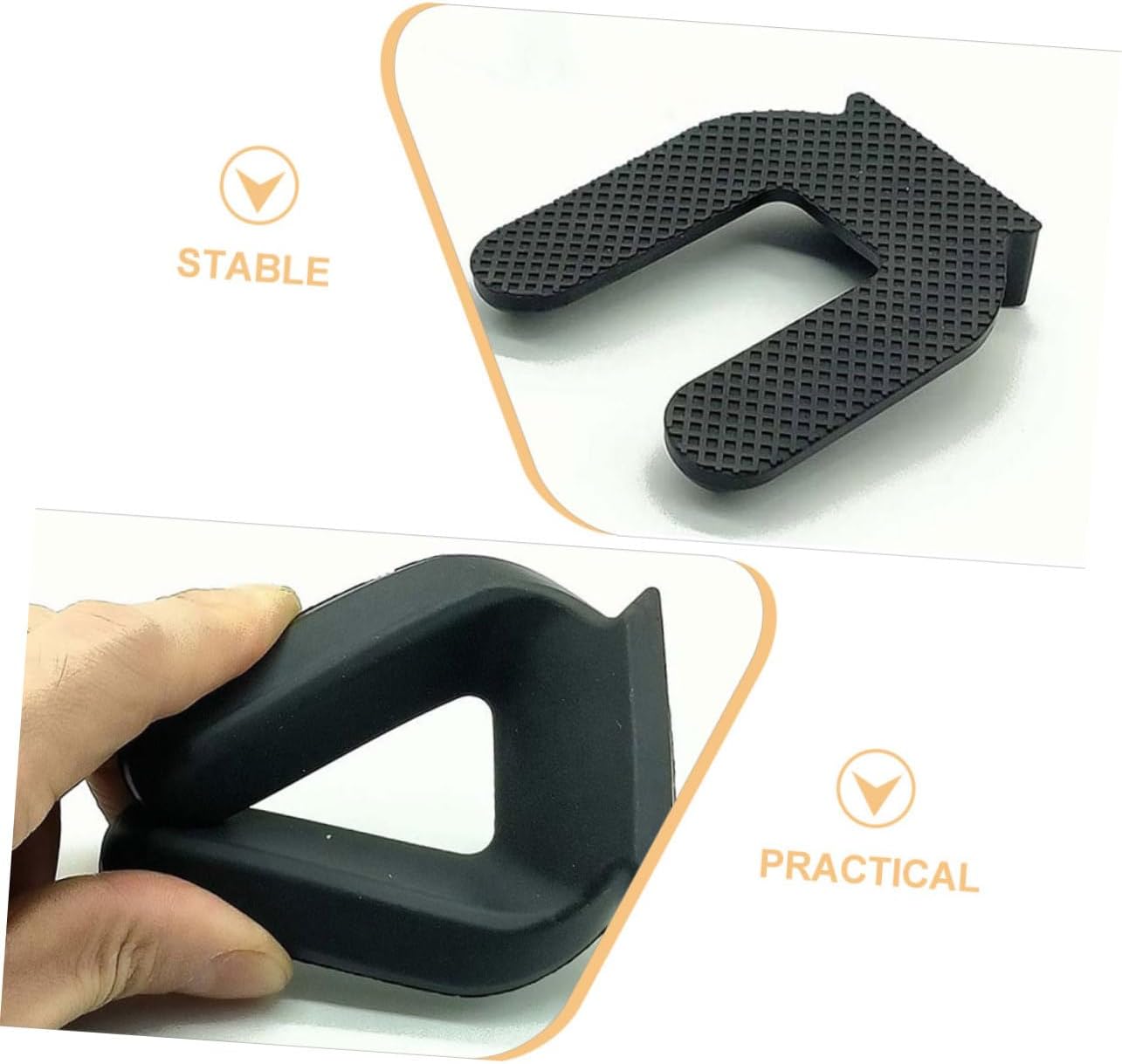 16pcs Wheel Stopper Pad Skid Slot Pad for Furniture Prevents Sliding of Chairs Refrigerators Compatible Wheels