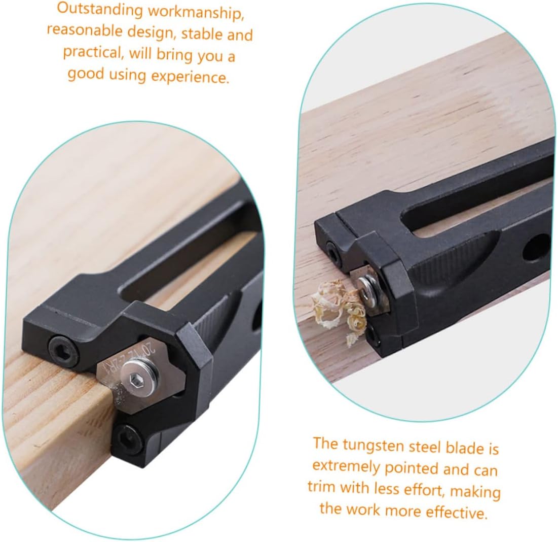 NUOBESTY 2pcs Wood Planer Hand Tools for Woodworking Ergonomic Design with Tungsten Blades for Surface Smoothing and Edge Trimming