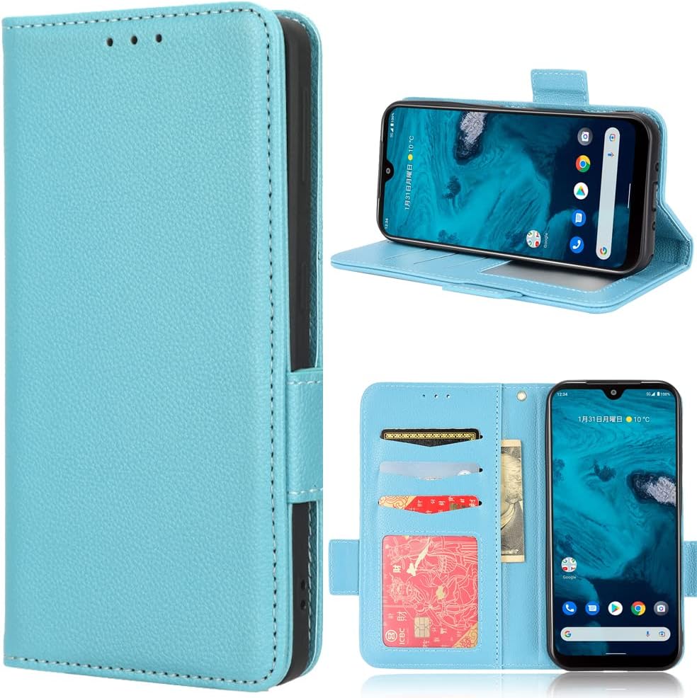 Cover for Hot Pepper Chilaca/HPPL60A, [Card Slot] [Kickstand] [Magnetic Closure] Wallet Case for Hot Pepper Chilaca/HPPL60A-Light Blue