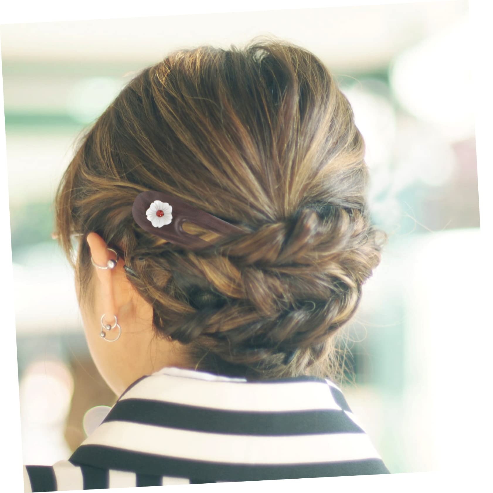 MAGICLULU 5 Piezas Horquilla En Forma u Pasador Pelo Francés Pelo La Vendimia Accesorios Para El Cabello Las Mujeres Tenedor Pelo Moño Tiara Madera Japón Perder Antiguo