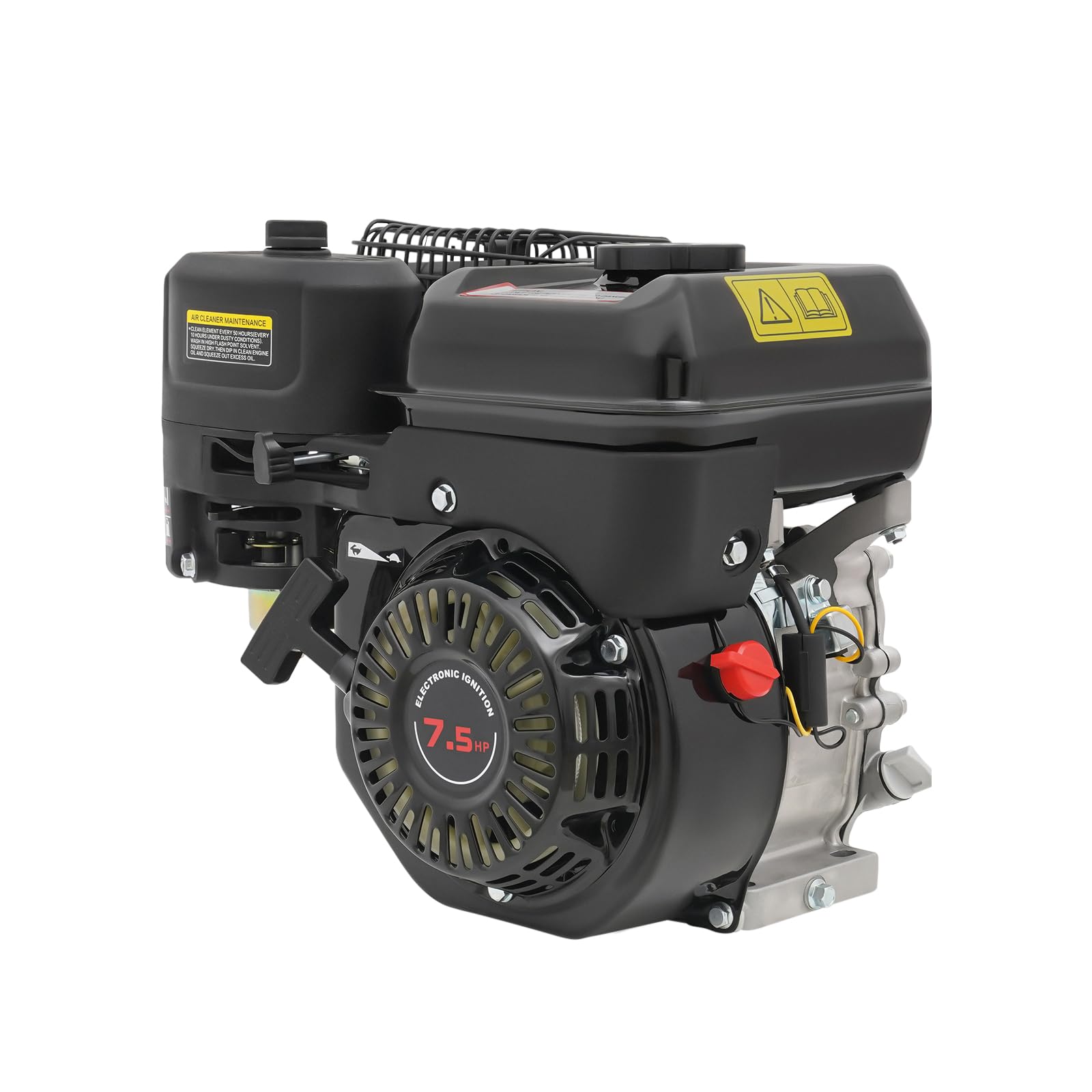 Benzinmotor Kartmotor, 4 Takt 7,5 PS Antriebsmotor mit Schaft Durchmesser 20 mm, 212cc Einzylinder Motor 3600 rpm für Karts Strandwagen Baumaschinen Industrieanlagen