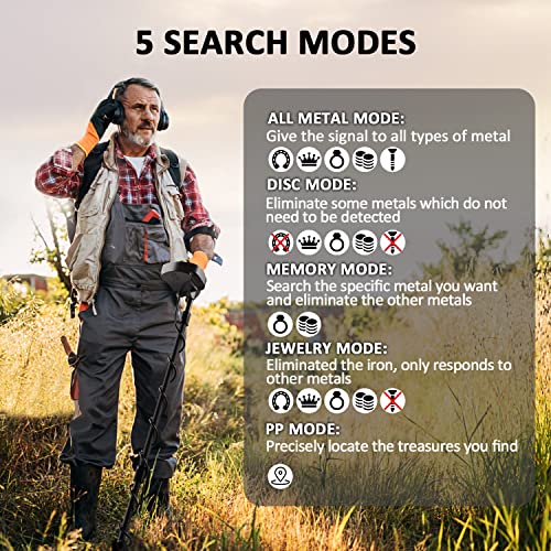 DR.ÖTEK Metal Detector Kit MTXR, Heavy Duty Spade Shovel and Stainless Steel Sand Scoop for Treasure Hunting