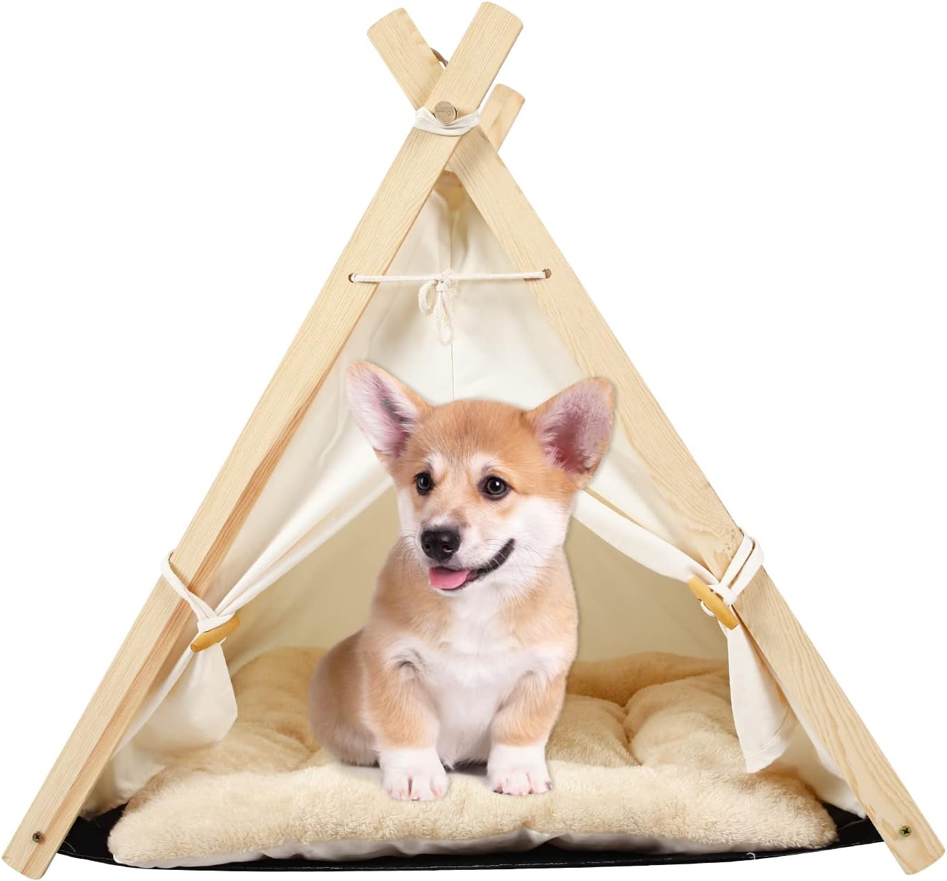 Pet Teepee Tent for Dogs & Cats 24inch Folding