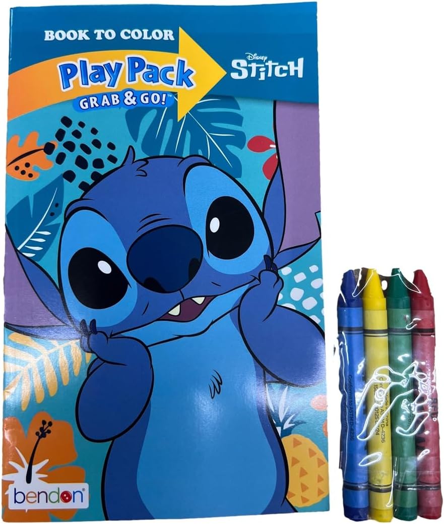 Disney Stitch Grab and Go Play Pack | Party Favors | Decorations | Gifts | Party Fillers | Pack of 12