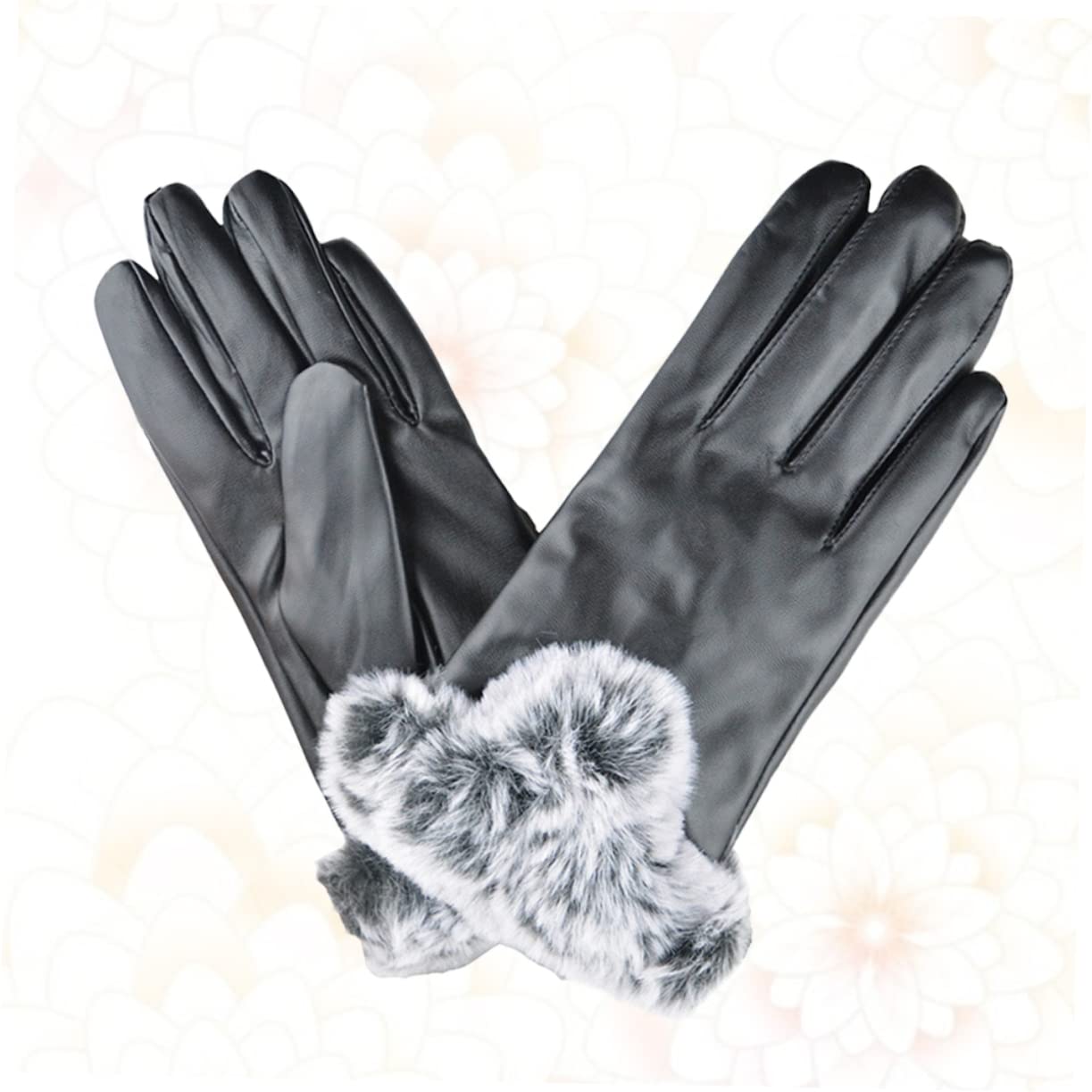 Didiseaon Elegant Winter Gloves Touchscreen Plush Fleece Windproof Cycling Hiking Outdoor Cold Weather