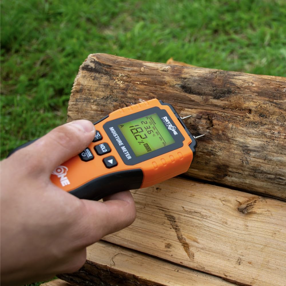 Dryzone Feuchtemessgerät - Feuchtigkeitsmessgerät Wand, Holz, Mauerwerk und andere Baumaterialien - einfach Feuchtigkeit messen