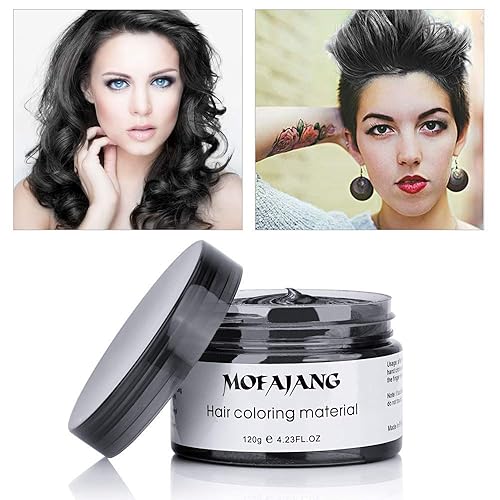 Miniatura 4 de Modelado temporal a la moda, colorido DIY cera para el cabello, crema de tinte de pomada, peinado mate instantáneo para hombres, mujeres, fiestas de