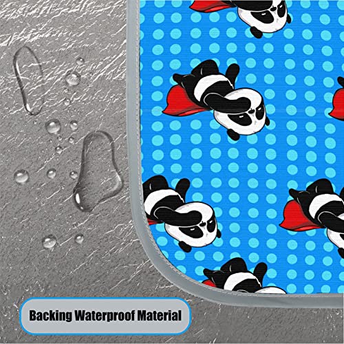 Bardic Cobertor de piquenique Tapete de praia Super Panda Fly, suporte impermeável dobrável portátil