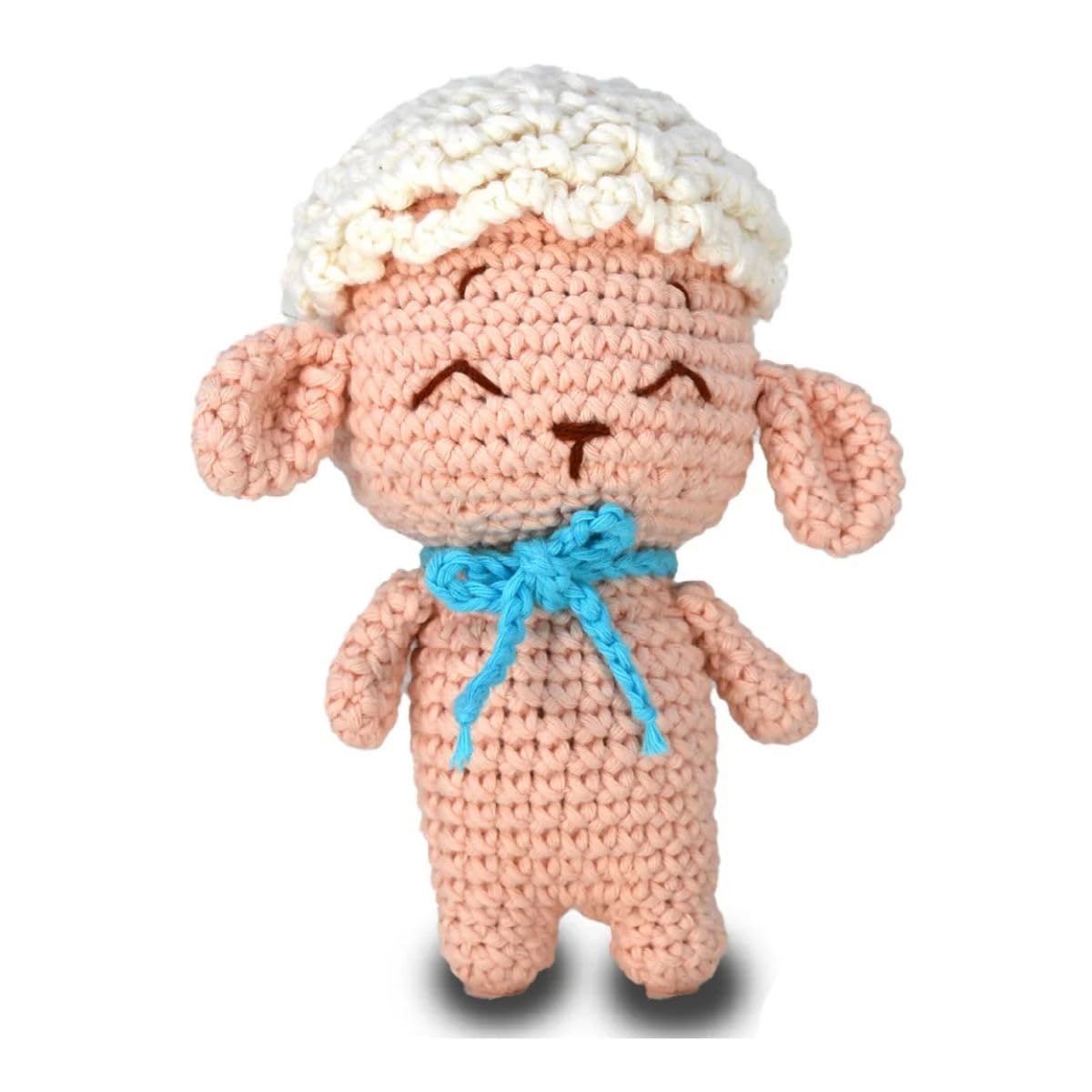 KNITTY CRITTERS – Easter – Little Lamb| Beginner-Friendly Crochet Craft Kit with Recycled Yarn