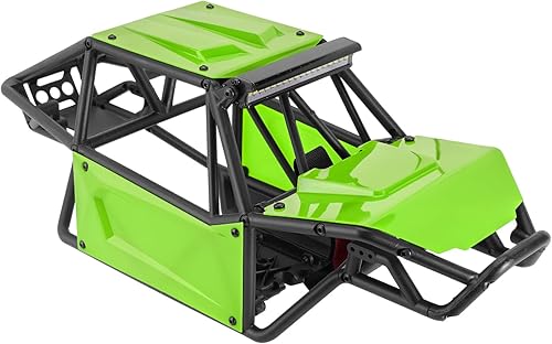 Miniatura 4 de INJORA Nylon Rock Buggy Roll Cage Body Shell Kit de chasis para SCX10 II 90046 UTB10 110 RC Crawler Piezas de actualización (verde)