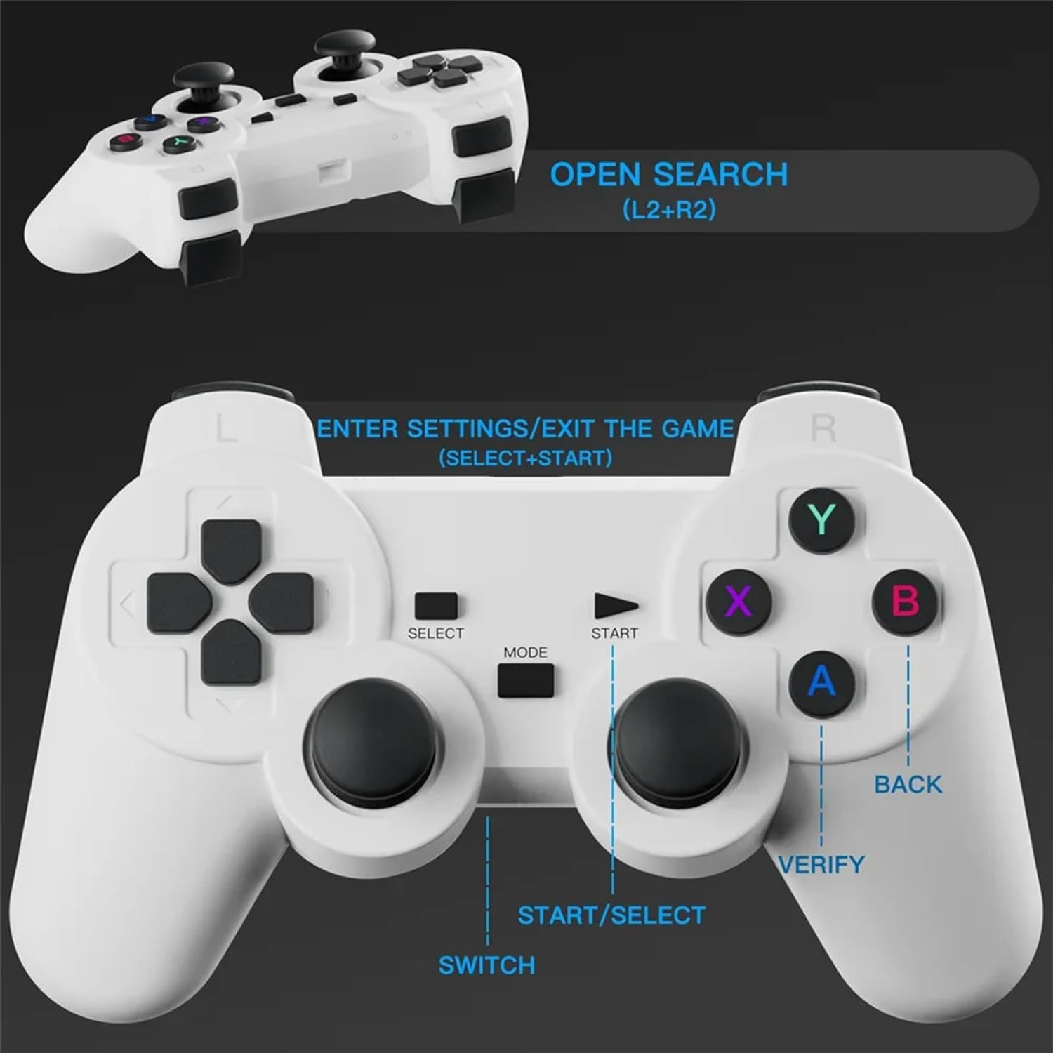 M300 Max Proiettore di Gioco, Proiettore E Gioco Con 2 Controller Wireless Proiettore di Gioco con Controller, Proiettore Videoproiettore M300 Max Videogiochi, Proiettore P30 Max e Gioco