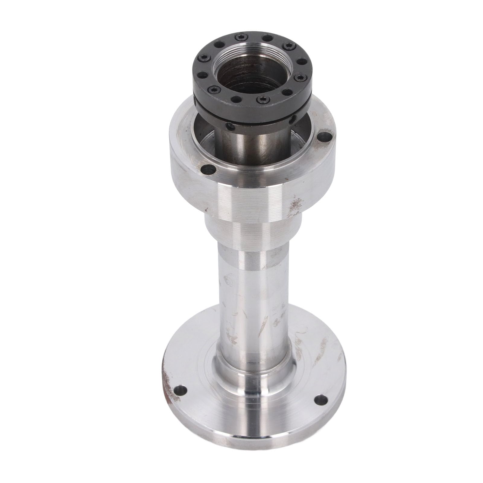 Wakects Wrzeciono Tokarki Nr 45 Stalowe Wrzeciono z Podwójnym Uchwytem 275 Mm Część Zamienna z Dwiema Nakrętkami Blokującymi do Modyfikacji Mini Tokarki do WM 210 MX 210 8x16 220x400 220x600