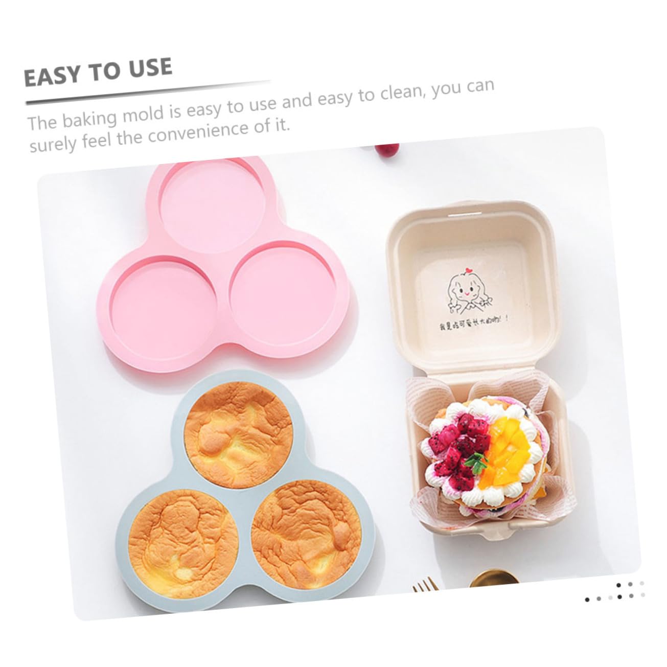 PRETYZOOM 2Pcs Silicone Muffin Pans Non Stick Cupcake Molds for Baking and Kitchen Bakeware Smooth Edges for Easy Demoulding for DIY Cake Making and Desserts