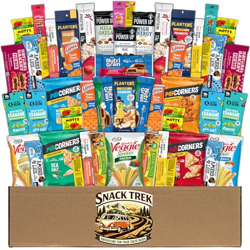 Snack Trek Healthy Snack Variety Box, 50 Count Snacks Care Packag...