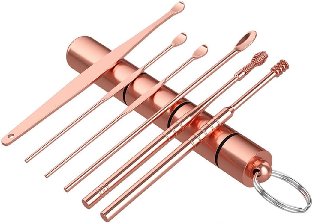 Earwax Removal Products 1pc Steel Earpick Ear Cleaner Spoon Ear Care Cleaning Tool Trimmer Ear Wax Removal Kit Ear Wax Remover Set