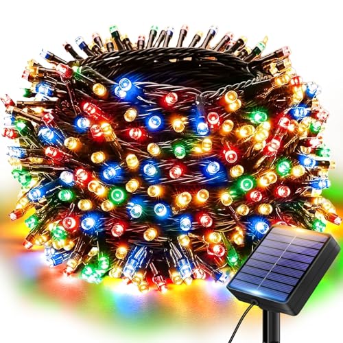 btfarm 6M 60 LED Solar Lichterkette Aussen, IP65 Wasserdicht...