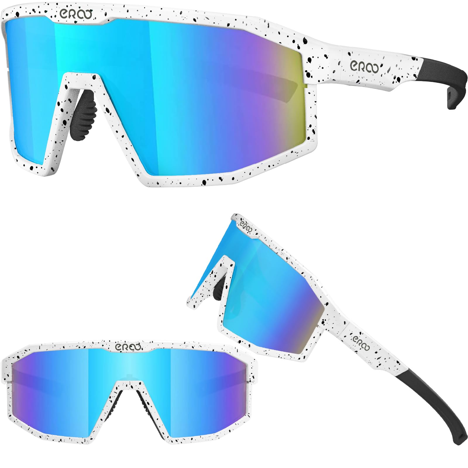 ER00 HD Polarized Small Slim Sports Sunglasses for Youth Women Pit Viper Baseball Golf Pickleball Softball Tennis F23 Easy to Run