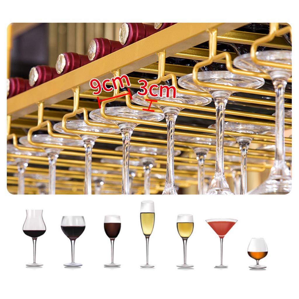 Estante de vino rústico de altura ajustable con soporte para copas para colgar botellas de vidrio retro para montaje en pared, soporte para botellas de vino montado en la pared.