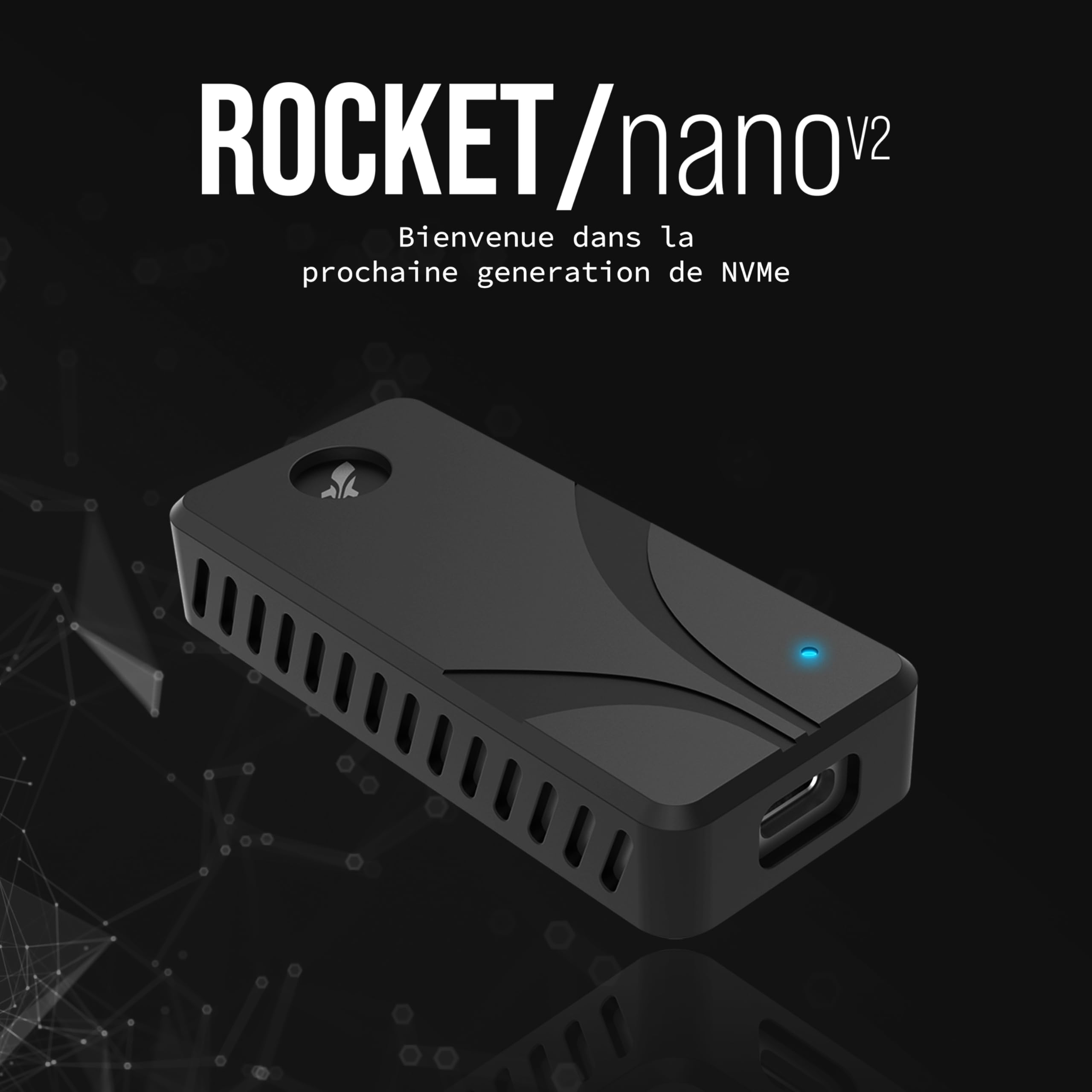 SABRENT ssd Externe 1 to NVMe SSD, Disque Dur M.2, Portable USB C 3.2 Gen 2x2, 1500 MB/s en de Lecture, câble USB-C Inclus, Coque en Aluminium, résistant à la poussière (SB-1TB-NAV2)
