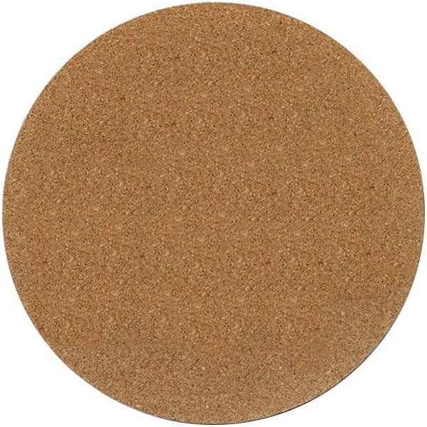 Pin Cork Bulletin Board Notice Board, DIY Cork Board Tile, Decorative Mini Photo Wall Board for Home Office and School, One Piece Pack (Natural-Round)