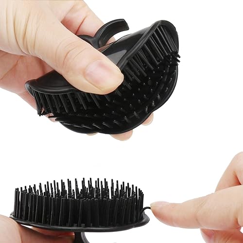 Miniatura 5 de Segbeauty Cepillo de champú para hombre, 4 cepillos de masaje del cuero cabelludo, cepillo de masaje para el cabello, peine de ducha floriado para