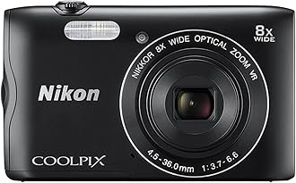 Nikon Coolpix A300 20 MP Point & Shoot Digital Camera, Black