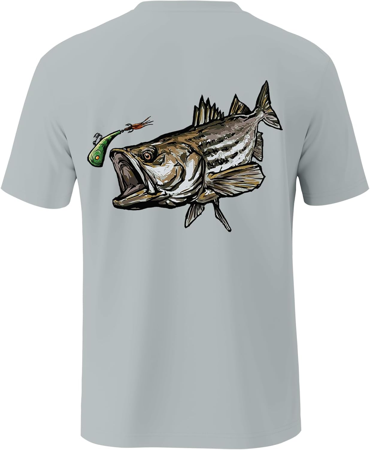 Palmyth Fishing Shirts for Men Short Sleeve Sun Protection T-Shirts UPF 50+ Rash Guard Tee