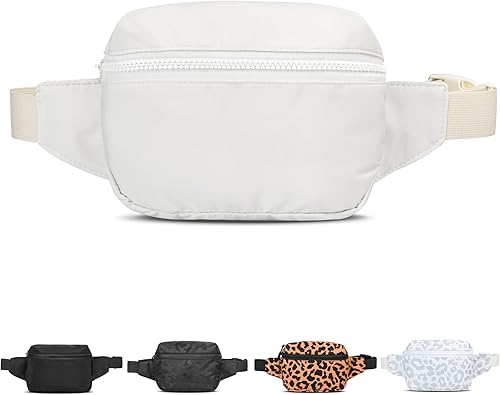 Riñonera cruzada para mujeres y hombres, bolsa de cinturón de regalo para mujeres con correa ajustable para deportes, 2L Beige, Riñonera de 2 l