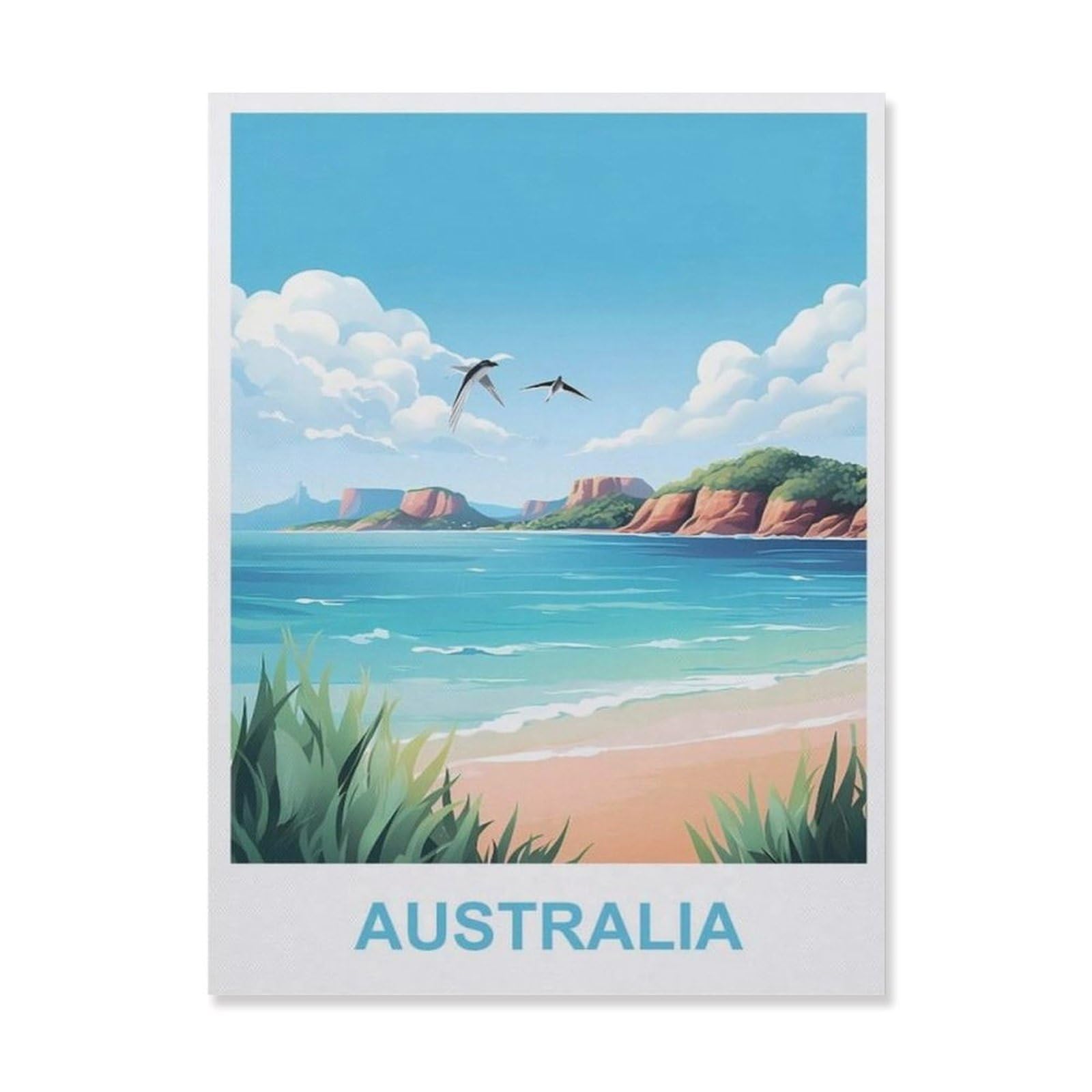 Funny Metal Tin Signs，Australia(30x40cm）