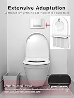 Vista 3 de Paquete de 5 llaves dispensadoras de papel higiénico universal+2 llaveros