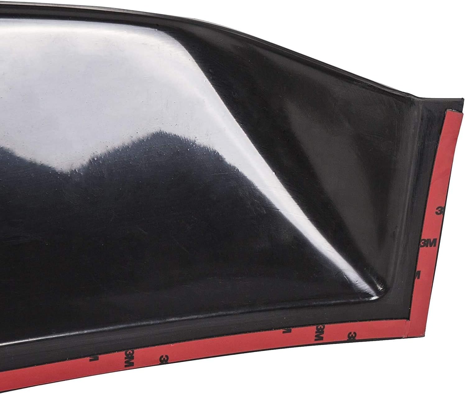 HECASA Roof Spoiler Compatible with 2006-2015 Honda Civic 4DR Sedan Black Rear Window Visor Roof Lip Spoiler Wing