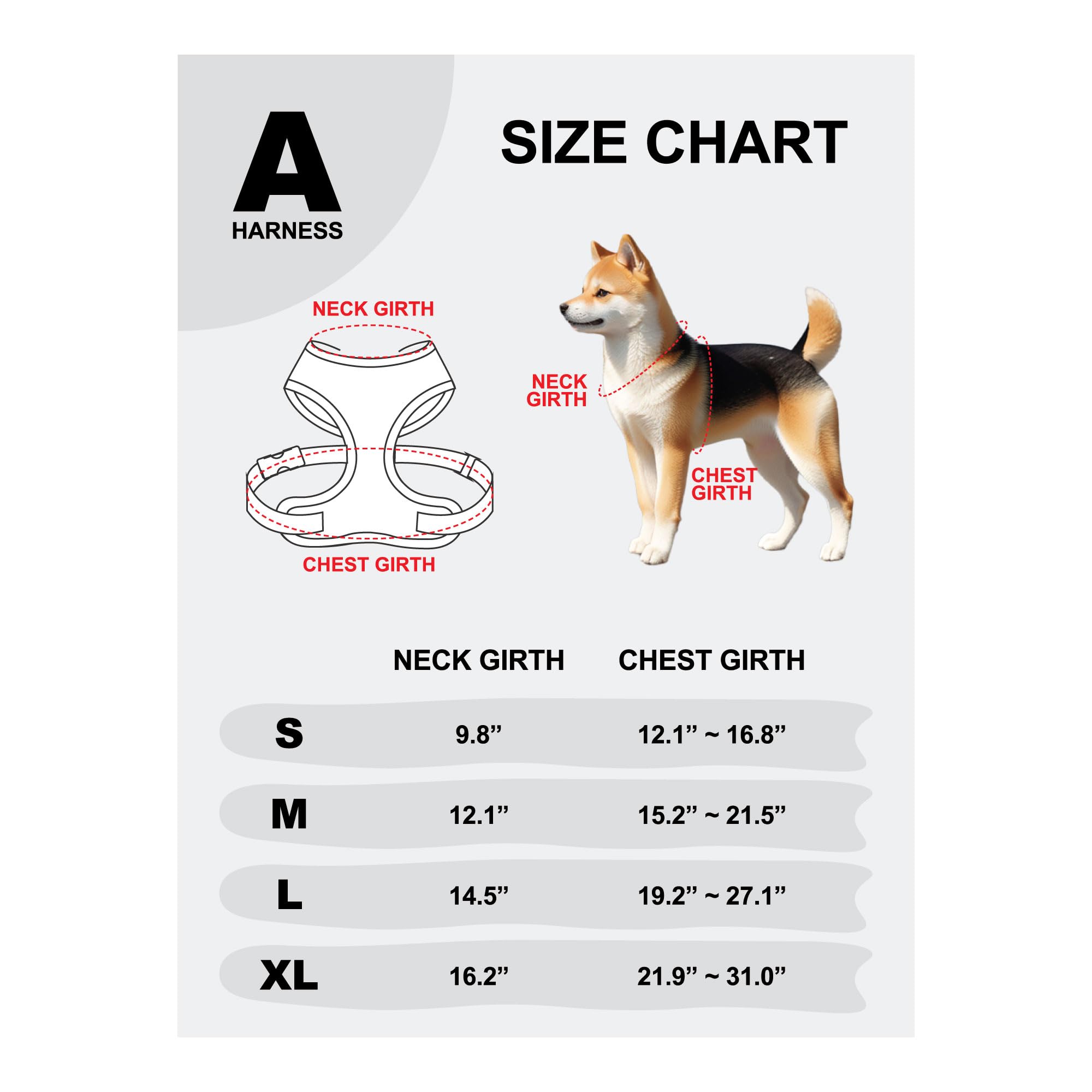 CORWIN HARNESS A Beige M Pettorina per cani