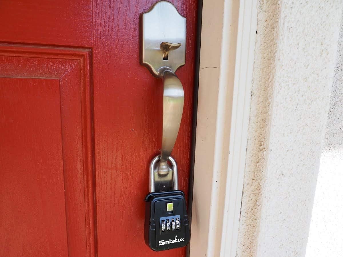 SimbaLux Combo Realtor Lockbox Quality 4 Digit Numeric Combination Real Estate Lock Box, 3-Pack